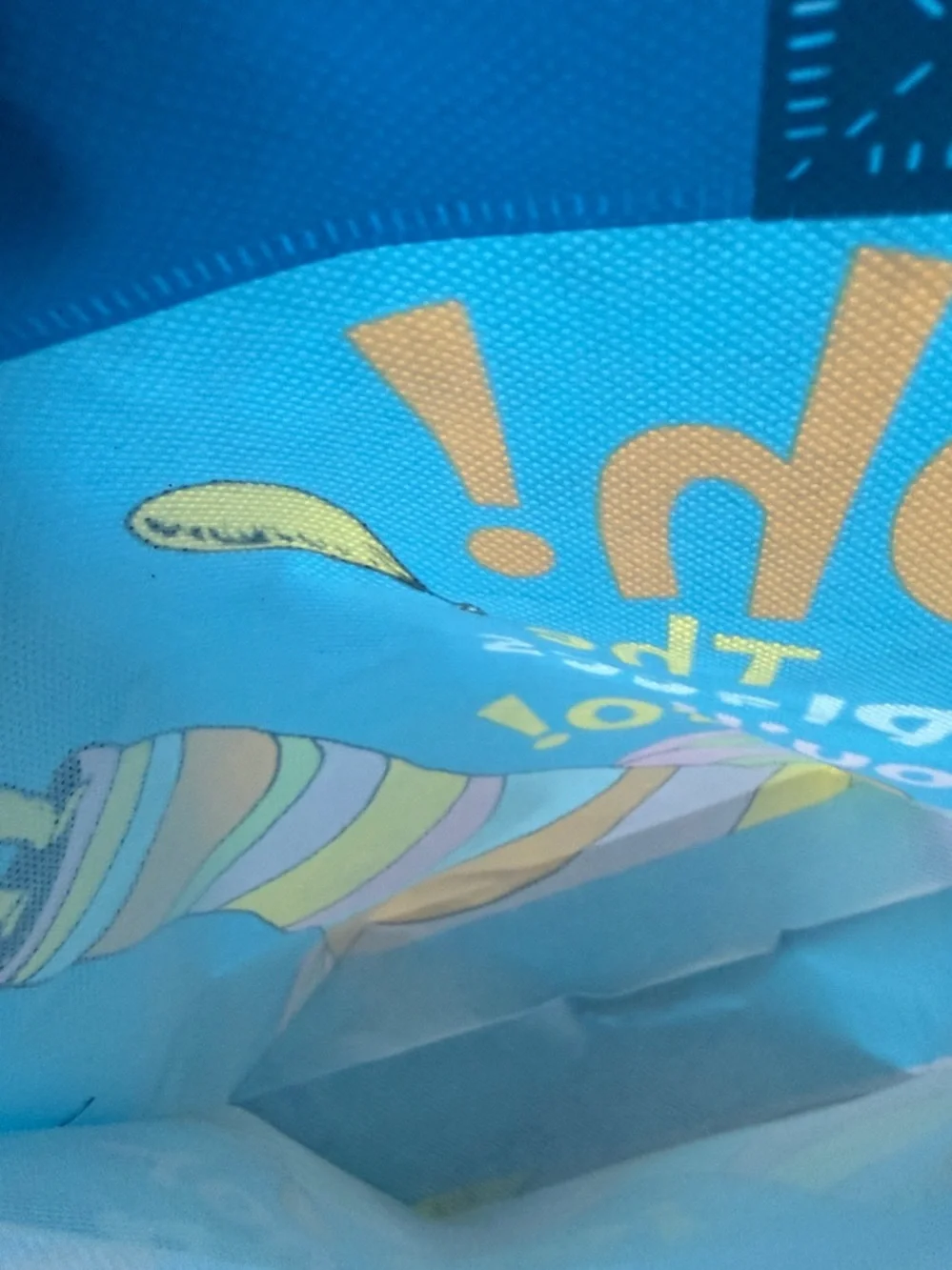 Oh! The Places You'll Go! Blue Kids Tote Bag